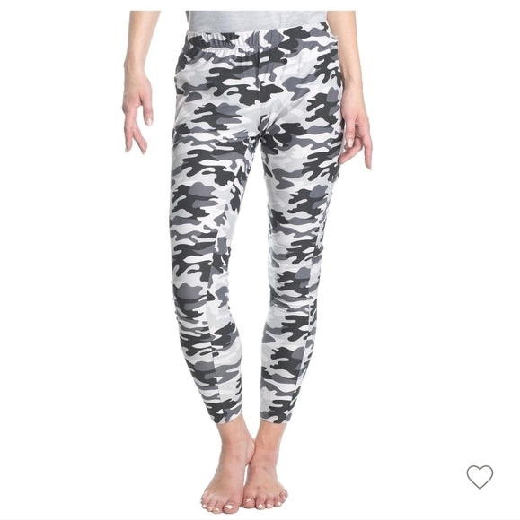 NWT Muk Luks Dream Knit leggings size Medium in camo print - Picture 1 of 7